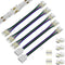 PAUTIX 10mm Connectors for COB RGB LED Strip Lights 4 Pin,4pcs Transparent Gapless Connectors,3pcs Dual Ends Extension Connectors and 2pc Strip to...