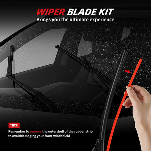 OTUAYAUTO Premium Windshield Wiper Blades - Replacement for Ford Explorer 2011-2019 - Precision Fit, All-Weather Performance, Pinch Tab Front Wind...
