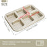 Beasea Brownie Pan, 1 Pack 6 Cavity Gold Nonstick Square Mini Brownie Muffin Cake Pan Cheesecake Cupcake Bakeware Carbon Steel Brownie Baking Tray...
