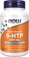 NOW Supplements, 5-HTP (5-hydroxytryptophan) 200 mg, Double Strength, Neurotransmitter Support*, 120 Veg Capsules...