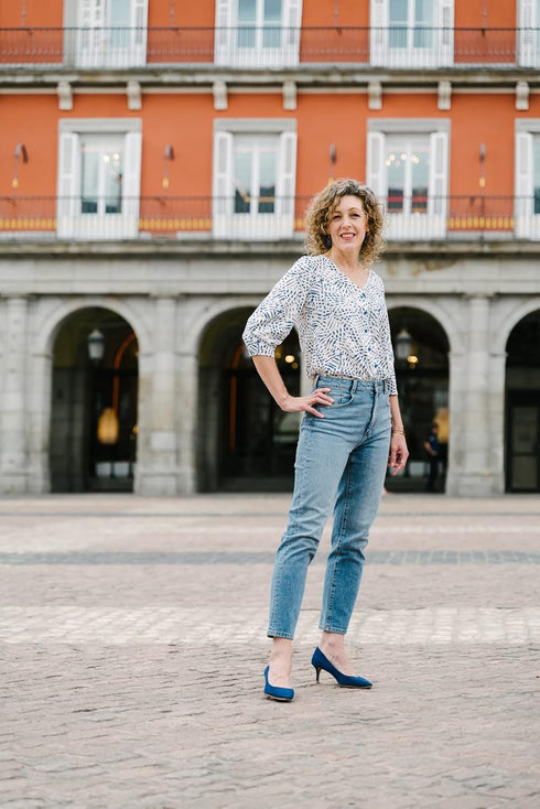 Geneva V-Neck Blouse Sewing Pattern...