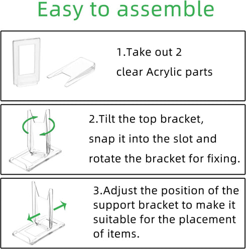 10 Sets Adjustable for angle Acrylic Display Stand for Plate, purses,clutch bags,Pictures, Platter, Book, tableware and stationary,gameboy handhel...