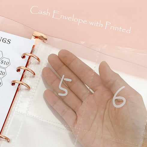 Jakiro 100 Envelopes Money Saving Challenge Binder, Cash Envelopes Money Saving Binder, Envelope Money Challenge Binder to Save $5,050 A5 Pink Cov...