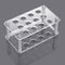 Ackers Transparent Acrylic Test Tube Bottle Small Glass Holder, Built-in Handle, 12 Tube Capacity, 0.87" (22mm) Holes for 25ML Test Tubes(Detachab...
