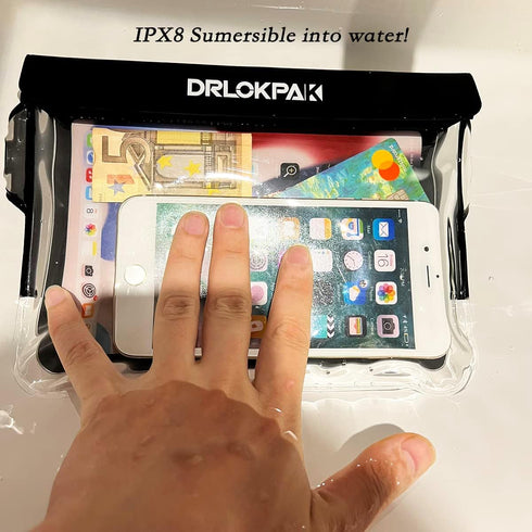 Waterproof Waist Pouch Fanny Pack Waterproof Waist Bag With Secret Compartment Keep Wallet Phone Passport Watch AirPod Valuables Dry And Safe Perf...