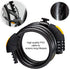 Via Velo Bike Lock Combination Cable Lock Combinationa Lock with 4-Feet Bike Cable Basic Self Coiling Resettable Combination with Complimentary Mo...