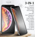 3 Pack Matte Privacy Screen Protectors for iPhone X/XS/11pro Tempered Glass Anti-Spy Tempered Glass 9H Anti-Glare Anti-Fingerprint Privacy Protect...