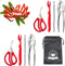 9Pcs Stainless Steel Seafood Tools Set - Crab & Lobster Crackers, Forks, Shell Openers, Nut Crackers - Durable Shellfish Tools for Crab Legs, Shri...
