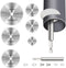 Inside Pipe Cutter for Pvc Pipe, Professional Pvc Pipe Cutter with 6pcs Rotary Drill Saw Blades and 1/4" Hex Shank, Plumber Tools for Big Small Di...