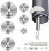 Inside Pipe Cutter for Pvc Pipe, Professional Pvc Pipe Cutter with 6pcs Rotary Drill Saw Blades and 1/4" Hex Shank, Plumber Tools for Big Small Di...
