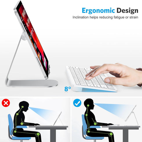 Emetok Universal Bluetooth Keyboard for iPad, Upgraded BLE Technology Keyboard with Unwavering Connection, 18-Month Battery Life, Automatic Identi...