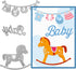 Cutting Dies Metal, Baby Party Decoration Embossing Stencils for DIY Scrapbooking Photo Album Decorative DIY Paper Cards Making Gift, Babyshower M...