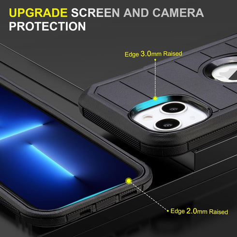 for Defender iPhone 13 Case,iPhone 13 Phone Case Heavy Duty Full-Body Case iPhone 13 Silicone,3 Layers of Sturdy,Heavy Duty for iPhone 13 Case Pro...