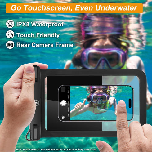 Takfox Extra Large Waterproof Phone Pouch Bag Case for Samsung Galaxy S24 Ultra S23 Plus S22 Note 20 A03S A15 A14 A13 iPhone 15 14 Pro Max, [Up to...