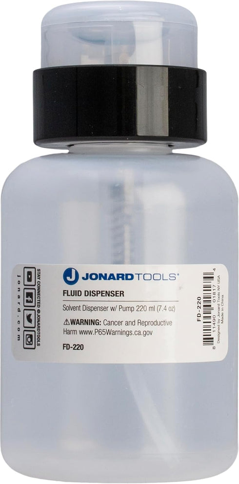 Jonard Tools FD-220 Fluid Dispenser for Isopropyl Alcohol and Other Cleaning Fluids, 220 ml...