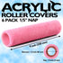 6pcs Paint Roller Covers 9 Inch x 1/5" Nap, High Density Acrylic Cover Replacements for Paint Roller Brush Frame, No-Lint Painting for All Paints ...