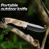 1PC outdoor multifunctional cutting knife, EDC convenient straight knife, fixed blade, multi-purpose camping and hiking survival knife...