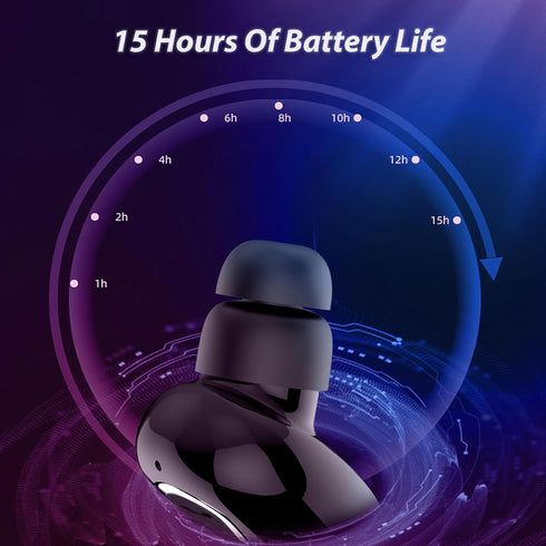 Wireless Mini Single Earbud Mini Single Bluetooth Headphones Invisible Earbuds Wireless Headphones for Small Ear Bluetooth Earpiece with Mic Singl...
