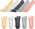 5 Pairs Toe Socks No Show Low Cut Toe Socks Women Five Finger Liner Socks Non-Slip Socks for Women Girls (Colorful)...
