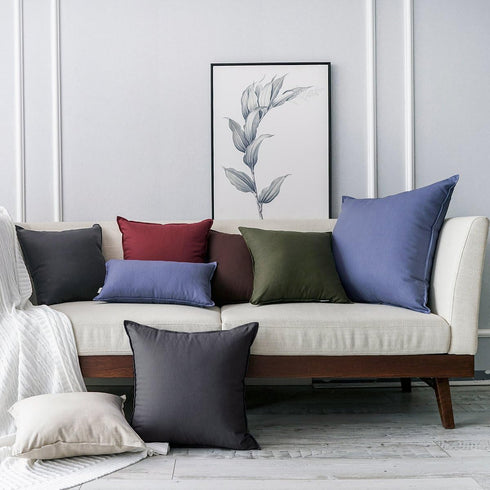 Jeanerlor 26"x26" Decorative Cotton Linen Couch Throw Pillow Case Cool Durable Classy Euro Sham Comfortable Cushion Cover for Wedding Party Gift/C...