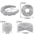 Spa Headband and Wristband Set 6Pcs Skincare Makeup Headband Puffy Bubble Headband for Washing Face Sponge Skin Care Headbands Face Wash Headband ...