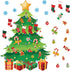 Tatuo 125 Pcs Big Christmas Tree Bulletin Board Set 47 x 46 Inch Christmas Tree Background Christmas Cutouts Stockings Snowflakes Bulletin Board f...