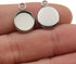 50pcs Fit 12mm Stainless Steel Round Blank Bezel Pendant Trays Base Cabochon Settings Trays Pendant Blanks for Jewelry Making DIY Findings (10162-...