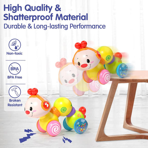 1 Year Old Girl Gifts Baby Toys 6-12 Months+ Press & Go Music Light Toys for 1 Year Old Girl, Toys for 1 + Year Old Girl Boy Baby Toys 12-18 Month...