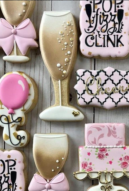 Champagne Glass Cookie Cutter, 4.25" Made in USA by Ann Clark...