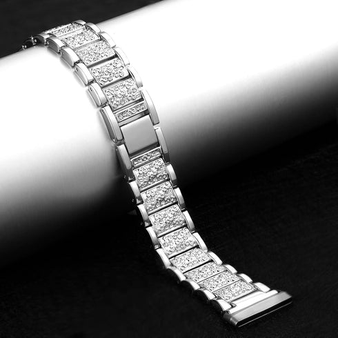 Bling Bands Compatible with fitbit Sense 2/Sense/Versa 4/Versa 3, Women Replacement Wristbands Dressy Luxurious Bracelet for Ladies...