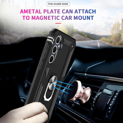 LeYi for Samsung Galaxy A35-5G Phone Case: with Glass Screen Protector and Camera Lens Protector, Military-Grade Heavy Duty Android Cell Case Cove...