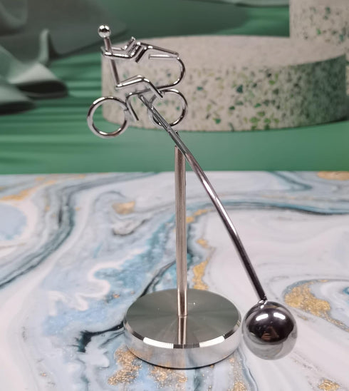 Steel Balance Toy Balancing Tumbler Toy Kinetic Art Balance Toy Decompressive Science Psychology Home Offic Decor Desk Toy PH03...