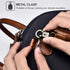AirPods Leather Case, ICARER Genuine Leather AirPod case with Keychain and Led Light for Apple AirPods 2 Case & Airpods 1, Support Wireless Chargi...