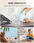 3.5" USB FAN, Strong Wind Ultra Quiet Small Desk Fan Foldable 3 Speeds Adjustable, USB Corded Powered Personal Fan for Home, Office, Desktop, Whit...