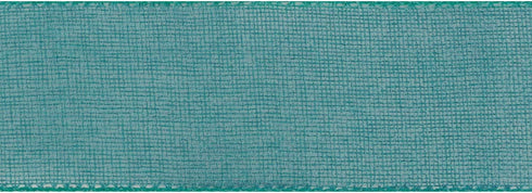 HUIHUANG Turquoise Burlap Ribbon Wired Solid Wired Edge Ribbon 2.5 inch Jute Ribbon for Wreaths, Big Bows, Crafts, Decorations -10 Yards (30 feet)...