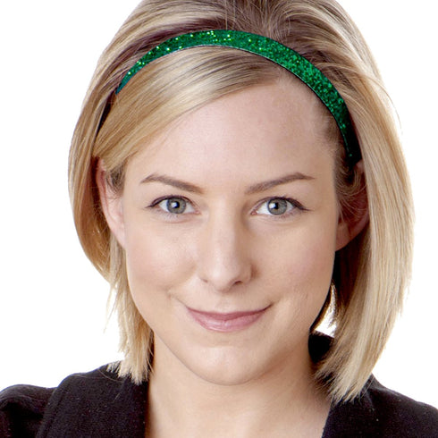 Hipsy Women's Irish Green Headband St Patricks Day Accessories Clover Headband Gift Packs (St Patty's Day Green Glitter 3pk)...