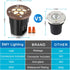 SMY Lighting 12W Well Lights Landscape LED In Ground Lights, Grated Top Anti-Glare,12-24V AC/DC Low Voltage, IP67 Waterproof Aluminum in-Grade Up ...