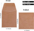 100 Pack Small Coin Envelopes Heavy Duty Self-Adhesive Kraft Seed Envelope Mini Parts Small Items Stamps Storage Packets Envelopes for Garden, Off...