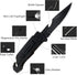 Engraved Pocket Knife for Men,6 in 1 Multifunction Folding Knives with Fire Starter,LED Light,Seatbelt Cutter,Glass Breaker,Bottle Opener,Annivers...