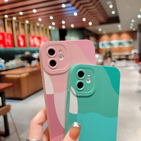 YKCZL Compatible with iPhone 11 Case 6.1 Inch, Cute Painted Art Full Camera Lens Protective Slim Soft Shockproof Phone Case for Women Girl-Brown...
