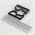 Wall Mounted Shoes Rack 3Pack/Can Store 6Pairs Sneakers and 6Pairs Slide Sandal,with Sticky Hanging Mounts, Shoes Holder Storage Organizer Shelf,D...