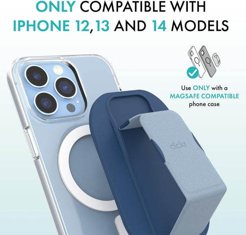 CLCKR Phone Holder & Grip for MagSafe, Adjustable Magnetic Stand & Finger Holder, Designed for iPhone 15, 15 Pro, 15 Pro Max, 15 Plus, iPhone 14, ...