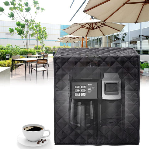 SHANGSKY Coffee Maker Cover for Keurig K Duo and Coffee Machine Dual Brew, Universal Waterproof Cover for Kitchen Appliances, Anti-impact Cotton D...