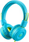 noot products Kids Headphones K22 Foldable Stereo Tangle-Free 5ft Long cord 3.5mm Jack Plug in Wired On-Ear Headset for iPad/Amazon Kindle Fire/Bo...