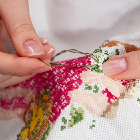Aida Cloth 14 Count Cross Stitch Fabric 12 by 18 Inch,8 Color...