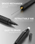 Nicpro 0.7 mm Mechanical Pencil Set with Case, 3 Metal Artist Pencil With 8 Tube HB Lead Refills, 3 Erasers, 9 Eraser Refills For Architect Art Wr...