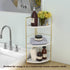3-Tier Kitchen Spice Rack , Standing Rack,Triangle Bathroom Countertop Storage Shelf ,Cosmetic Organizer Holder , Stackable Cabinet Organizer , Ki...