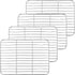P&P CHEF Baking Cooling Rack Set for Cooking Roasting, 4-Piece Stainless Steel Wire Racks for Oven Use, Healthy & Dishwasher Safe, Rectangle, 9.7 ...