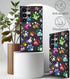 Compatible with Samsung Galaxy S24 Ultra Case Cute with Card Holder/Slim Wallet Phone Case for Women Galaxy S24 Ultra/Colorful Doodle Paws Dog Cra...
