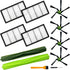 9 Pack Roomba s9 Replacement Parts Compatible for iRobot Roomba s9+ (9550) S9 (9150) Robot Vacuum Cleaner, 1 Set Rubber Brush,4 Filters,4 Side Bru...